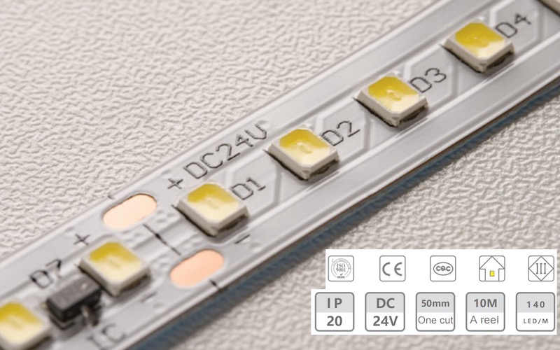 24V-10mm-140d σταθερό ρεύμα χαμηλής τάσης λωρίδα