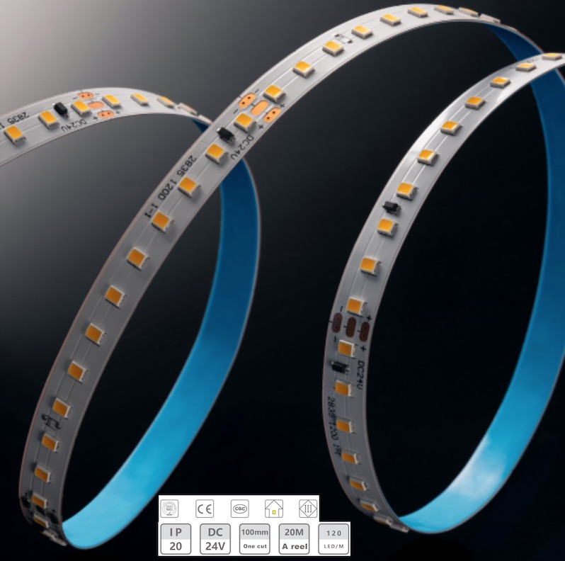 24V-10mm-20m χωρίς λωρίδα φωτός πτώσης πίεσης
