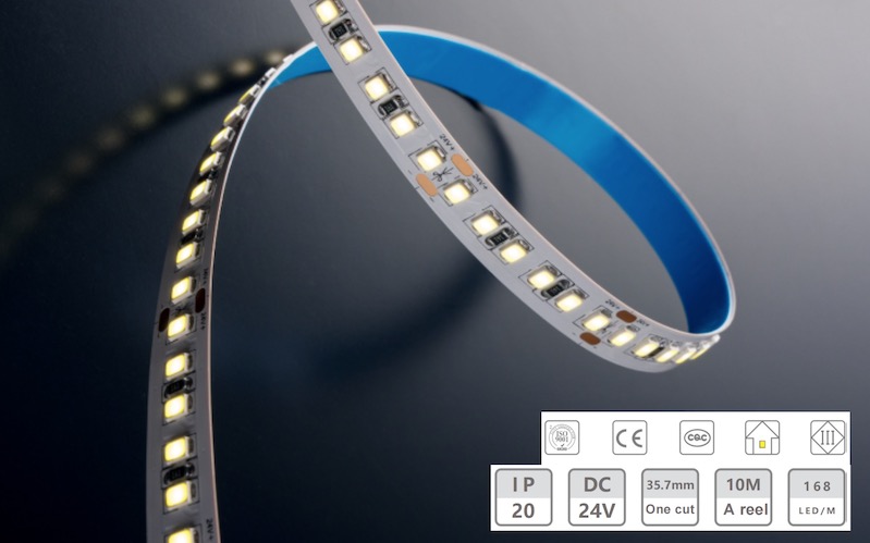 24V-10mm-168d Light-Tripl Light Strip