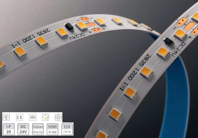 24V-8mm-10m Χωρίς λωρίδα φωτός πίεσης