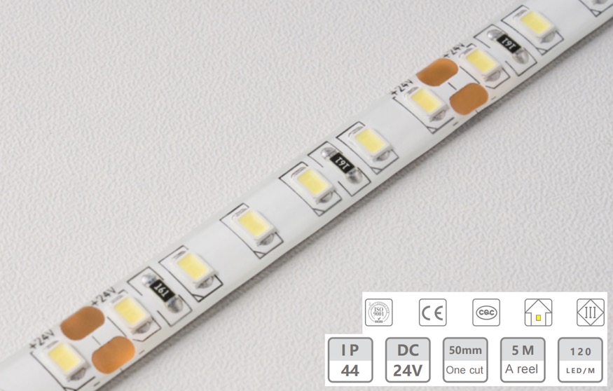 Λωρίδα φωτός χαμηλής τάσης 24V-8mm-IP44